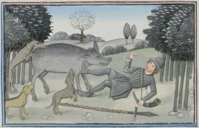 f. 98r wild boar