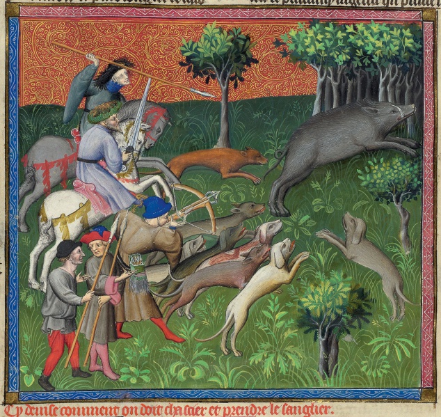 File:083v hunting and slaying wild boar.jpg