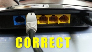 plugged into LAN: correct